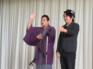 第2幕は桂竹千代さんと出前寄席OB会さんの漫才